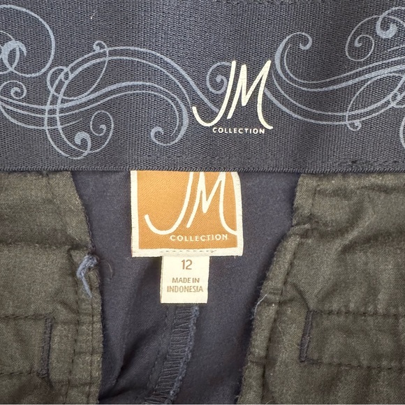 JM Collection Dark Blue Wide Leg Pants - Size 12 - Picture 3 of 5